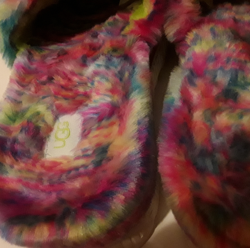 Ugg Fluffita Pixelate, Plataform Multi Color Sz 9w - image 4